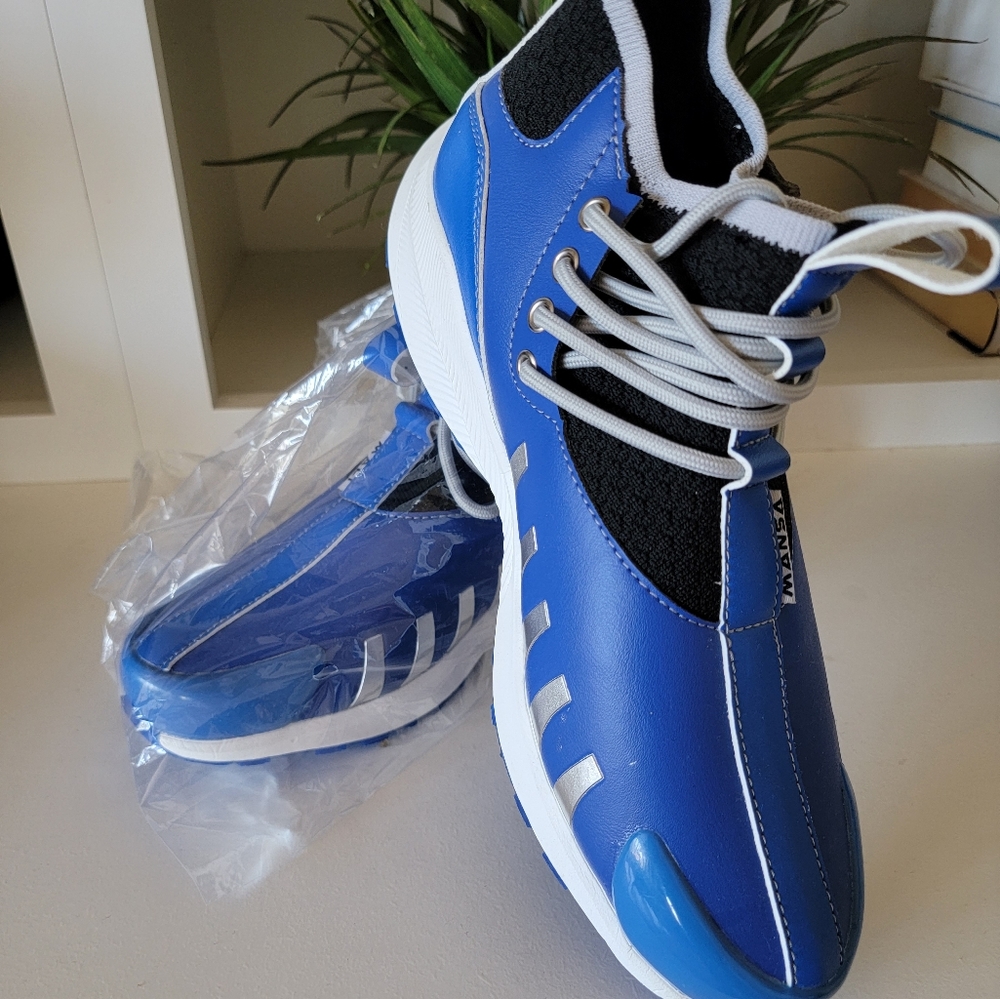 NWT Mens Rockdeep Mansa Abu Bakr Blue ABII B-Grades Sneakers / Tennis Shoes High